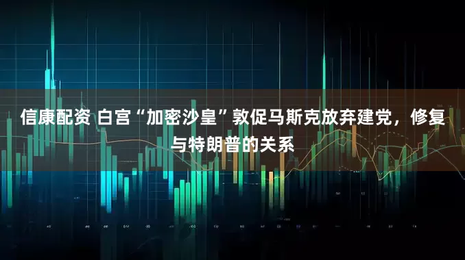 信康配资 白宫“加密沙皇”敦促马斯克放弃建党，修复与特朗普的关系